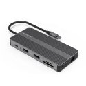 Extra Digital Adapter USB Type-C - 2x HDMI, VGA, LAN, 3x USB Type-A, SD, TF, USB Type-C PD100W, Aux Extra Digital Adapter USB Type-C - 2x HDMI, VGA, LAN, 3x USB Type-A, SD, TF, USB Type-C PD100W, Aux