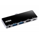 ATEN USB-C Travel Dock with Power Pass-Through ATEN USB-C Travel Dock with Power Pass-Through