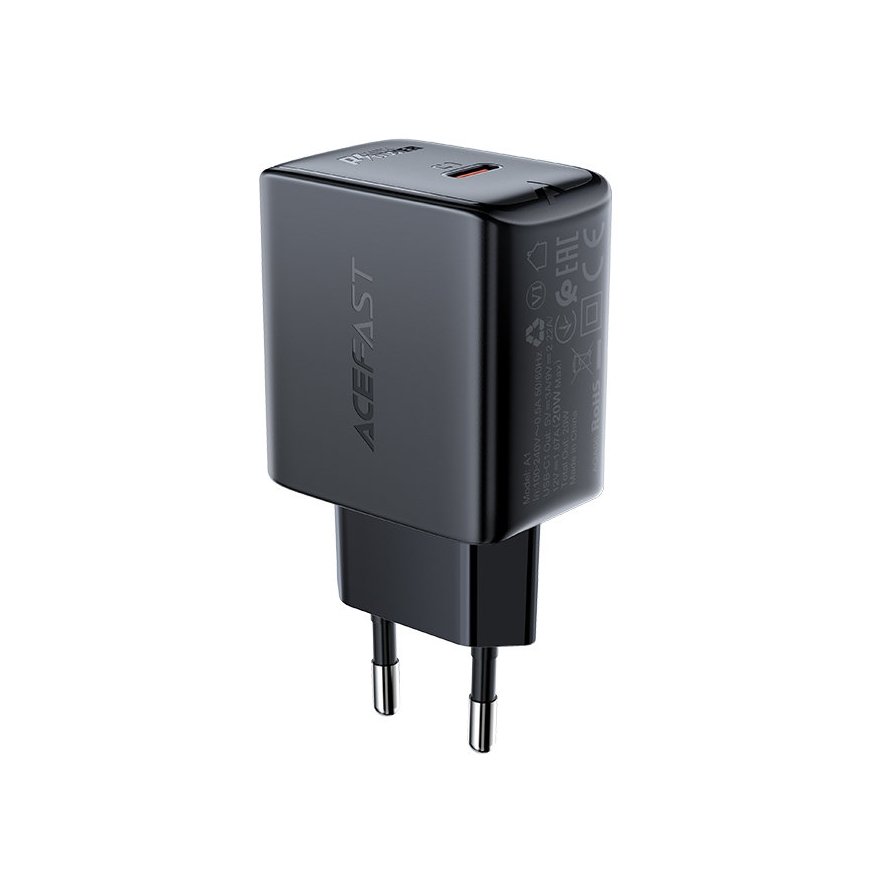Acefast fast charger USB Type C 20W Power Delivery black (A1 EU – 2