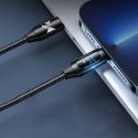 USB-C cable - Lightning Wozinsky WUCLC1 with LED display 36W 1m