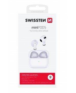 Swissten TWS Mini Podss Bluetooth Stereo Earbuds with Microphone