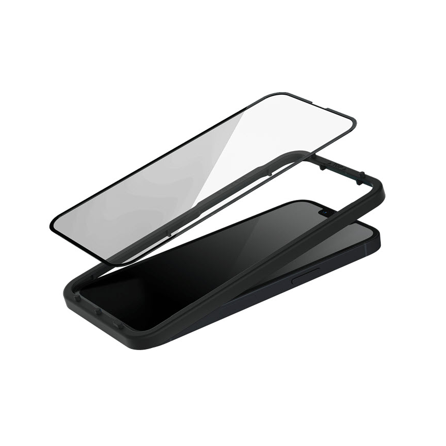 Fusion EDGE 5D phone tempered glass with installation frame for