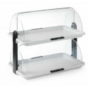 Hendi dviejų aukštų vitrina su RollTop dangčiu