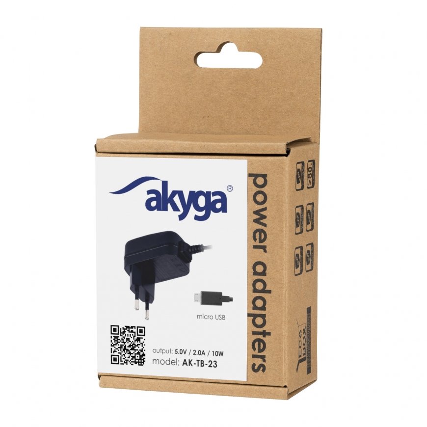 Akyga AK-TB-23 power adapter/inverter Indoor 10 W Black – 5