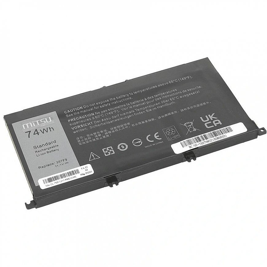 Mitsu Dell Inspiron 357F9 5577 7557 6600mAh