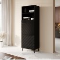 Cama Cabinet ABETO 60x40x176.5 cm gloss black/black Cama Cabinet ABETO 60x40x176.5 cm gloss black/black