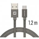 Swissten Textile Universal Quick Charge 3.1 USB-C Data and Charging Cable 1.2m Swissten Textile Universal Quick Charge 3.1 USB-C Data and Charging Cable 1.2m