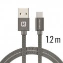 Swissten Textile Universal Quick Charge 3.1 USB-C Data and Charging Cable 1.2m Swissten Textile Universal Quick Charge 3.1 USB-C Data and Charging Cable 1.2m