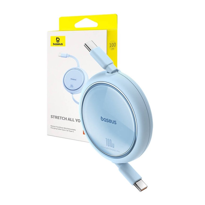 Cable USB-C to USB-C Baseus Free2Draw, PD, 100W, 1m (blue) – 2