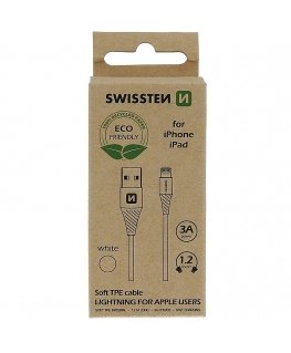 Swissten Eco Friendly Fast Charge 3A Lightning Data and Charging Cable 1.2m