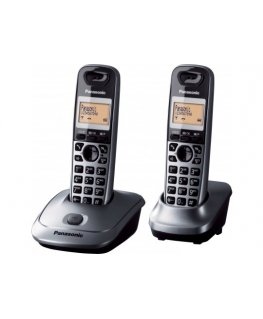 Panasonic KX-TG2512 DECT telefons Zvanītāja ID Pelēks