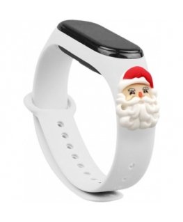 Fusion Xmas Santa for Xiaomi Mi Band 5 | Mi Band 6 white