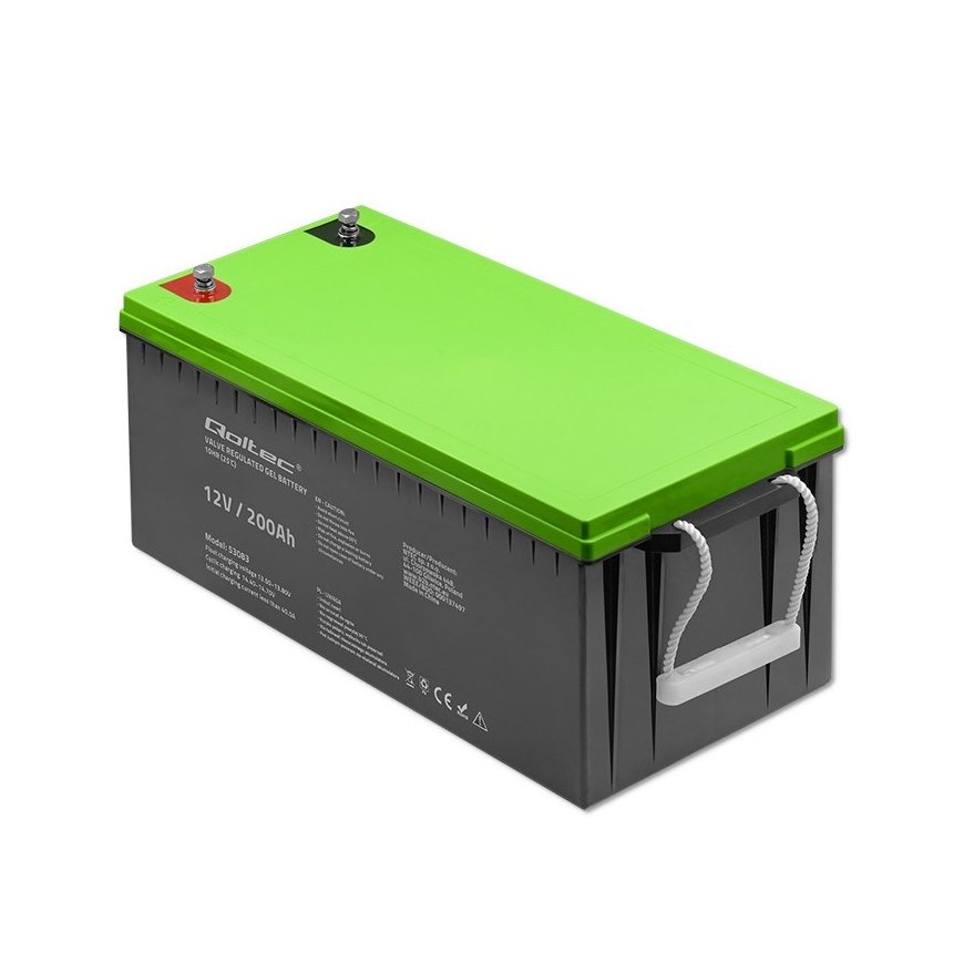 Qoltec 53083 Gēla akumulators | 12V | 200AH – 4