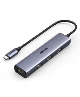 Ugreen USB Type C - 4x USB 3.2 Gen 1 Hub silver (CM473 20841)