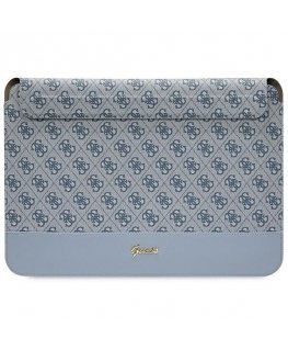 Guess Sleeve GUCS14PS4SGB 14" blue|blue 4G Stripe Metal Logo