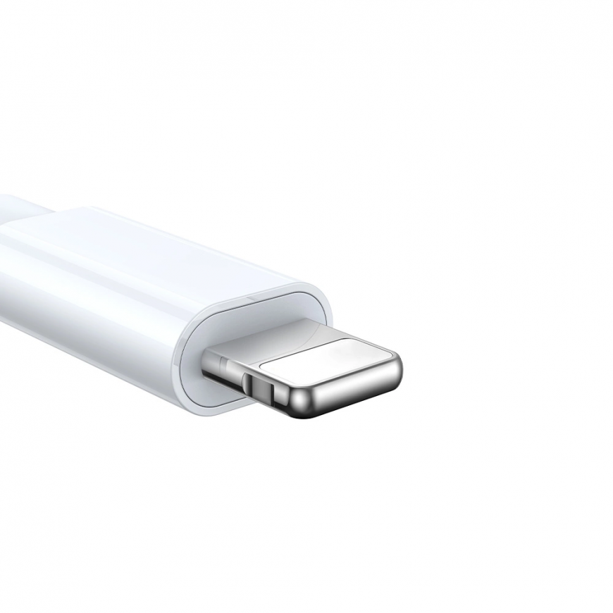 Joyroom S-IW007 3 viename kabelis USB-A magnetinis įkroviklis - Lightning 1,2 m - baltas – 2