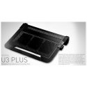 Cooler Master NotePal U3 Plus подставка с охлаждением для ноутбука 48,3 cm (19") 1800 RPM Черный Cooler Master NotePal U3 Plus подставка с охлаждением для ноутбука 48,3 cm (19") 1800 RPM Черный