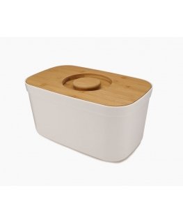 Joseph Joseph Bread Bin bread box Rectangular White Bamboo, Plastic