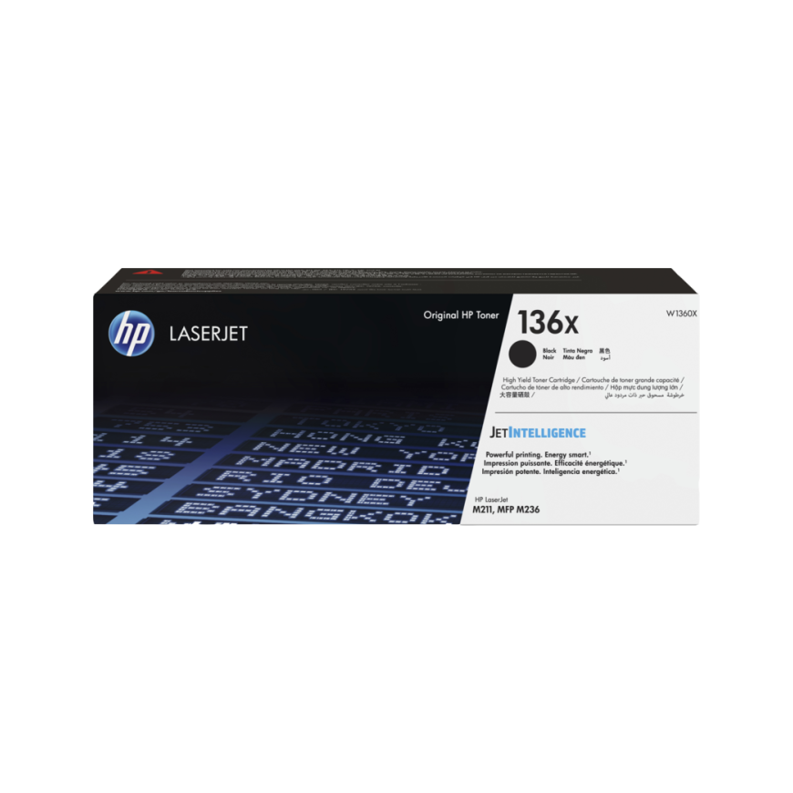 Hewlett Packard (HP) HP 136X (W1360X) cartridge for laser printers, Black (2600 pages)