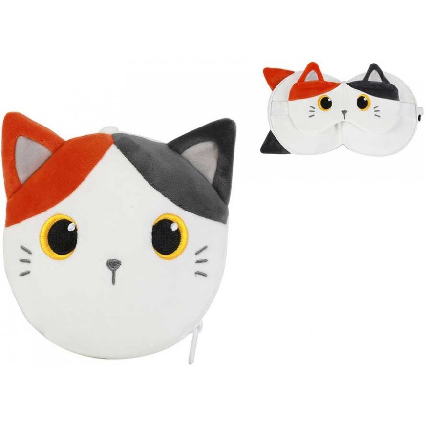 Itotal Pillow with sleep mask Orange