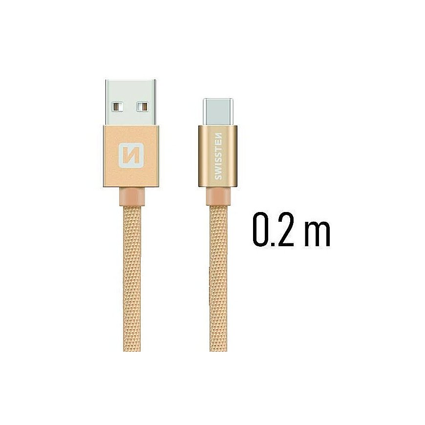 Swissten Textile Universal Quick Charge 3