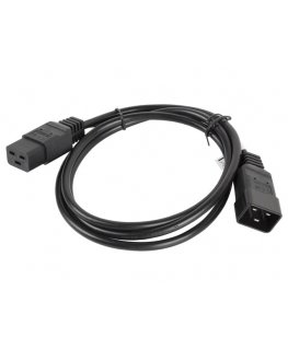 Lanberg CA-C19E-10CC-0018-BK кабель питания Черный 1,8 m Разъем C19 Разъем C20