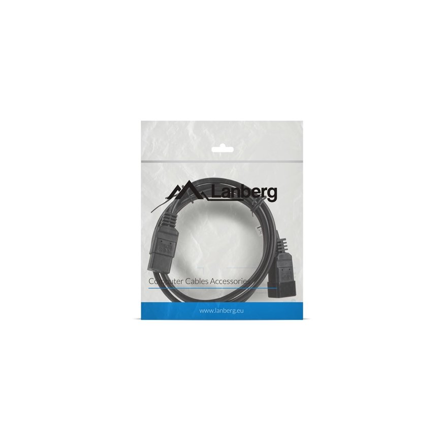 Lanberg CA-C19E-10CC-0018-BK virtajohto Musta 1,8 m C19 liitin C20 liitin – 3