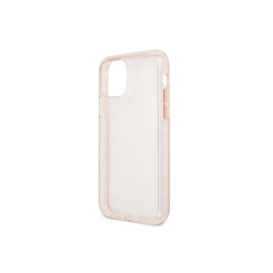 Guess GUHCN58PCGLPI iPhone 11 Pro różowy|pink hard case Glitter – 2