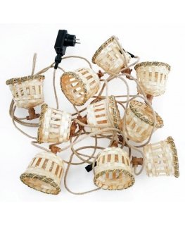 Wall lamp NewGarden New Garden AURORA GUIRNALDA Cable Jute
