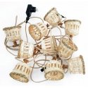 Sieninis šviestuvas NewGarden New Garden AURORA GUIRNALDA Cable Jute Sieninis šviestuvas NewGarden New Garden AURORA GUIRNALDA Cable Jute
