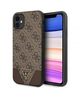 Guess 4G Triangle Collection - Etui iPhone 11 (brązowy)