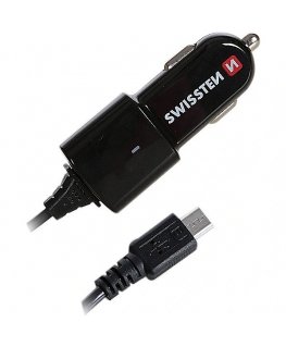 Swissten Premium Car charger 12 / 24V whit Micro USB Cable