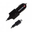 Swissten Premium Car charger 12 / 24V whit Micro USB Cable Swissten Premium Car charger 12 / 24V whit Micro USB Cable