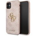 GUHCN614GMGPI Guess PU 4G Metal Logo Case for iPhone 11 Pink