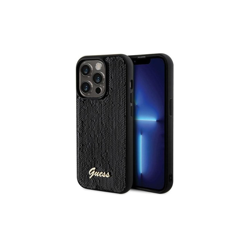 Guess GUHCP13LPSFDGSK iPhone 13 Pro | 13 6.1" czarny|black hardc