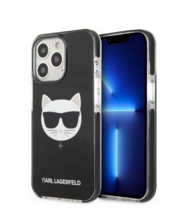 Karl Lagerfeld TPE Choupette Head Case for iPhone 13 Pro Black