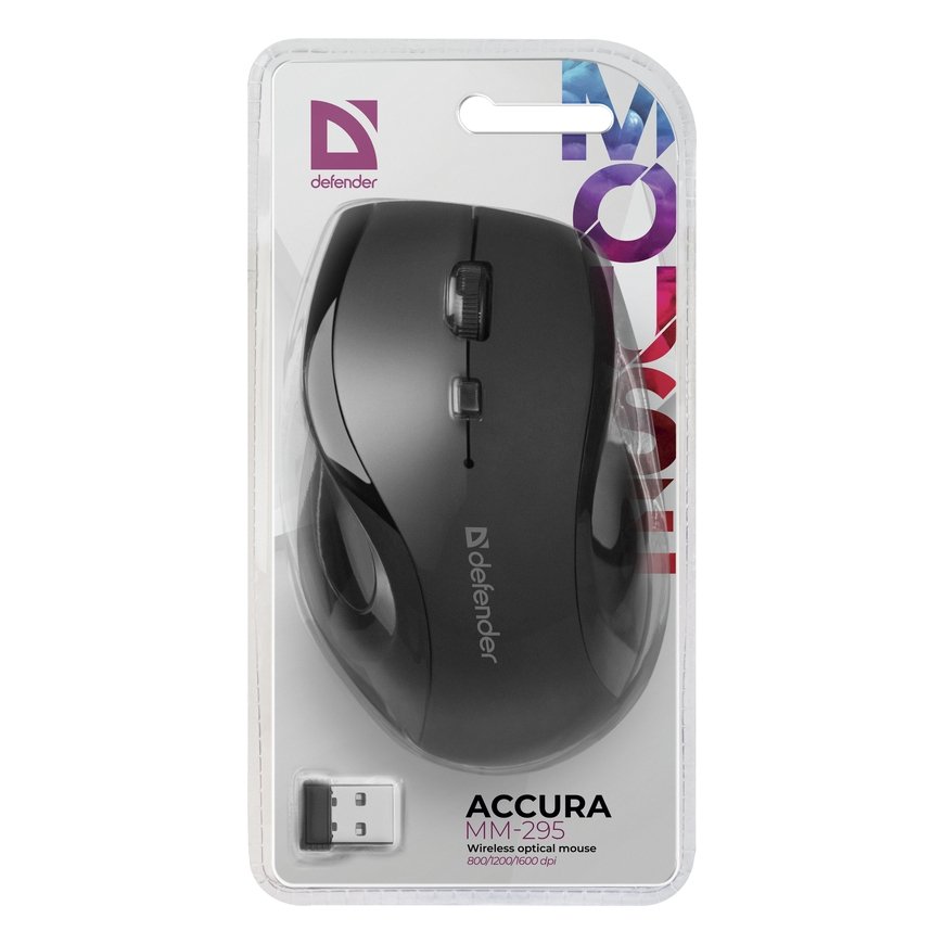 Defender ACCURA MM-295 mouse Right-hand RF Wireless Optical 1600 DPI – 5