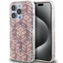 Guess GUHMP15LHGCUSTGP iPhone 15 Pro 6.1" różowy|pink hardcase I Guess GUHMP15LHGCUSTGP iPhone 15 Pro 6.1" różowy|pink hardcase I