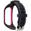 Beline pasek Sport Mi Band 3|4 czarno-różowy black|pink Beline pasek Sport Mi Band 3|4 czarno-różowy black|pink