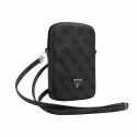 Guess PU 4G Triangle Logo Wallet Phone Bag Zipper Black Guess PU 4G Triangle Logo Wallet Phone Bag Zipper Black