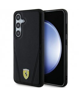 Ferrari FEHMS24MP3BAK S24+ S926 czarny|black hardcase Hot Stamp