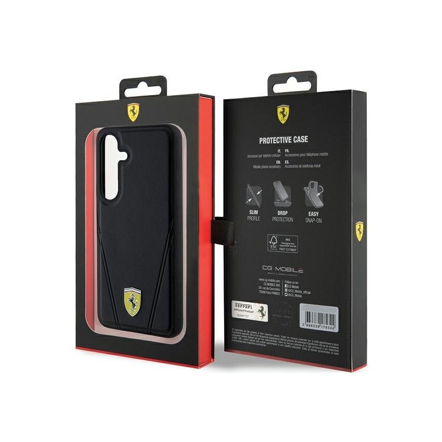 Ferrari FEHMS24MP3BAK S24+ S926 czarny|black hardcase Hot Stamp – 2