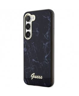Guess GUHCS23MPCUMAK S23 +S916 czarny|black hardcase Marble