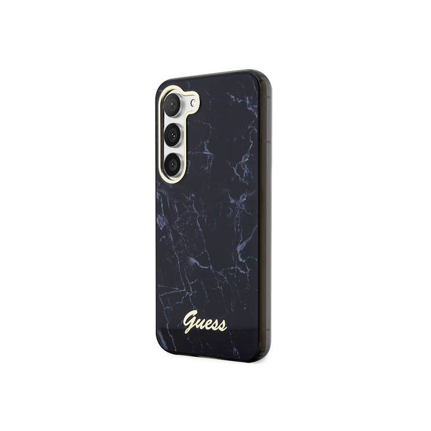 Guess GUHCS23MPCUMAK S23 +S916 czarny|black hardcase Marble