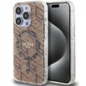 Guess GUHMP15LHGCUSTGW iPhone 15 Pro 6.1" brązowy|brown hardcase Guess GUHMP15LHGCUSTGW iPhone 15 Pro 6.1" brązowy|brown hardcase
