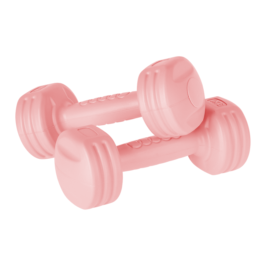 Bituminių hantelių rinkinys 20kg (2x1kg + 2x2kg + 2x3kg + 2x4kg), REBEL ACTIVE – 2