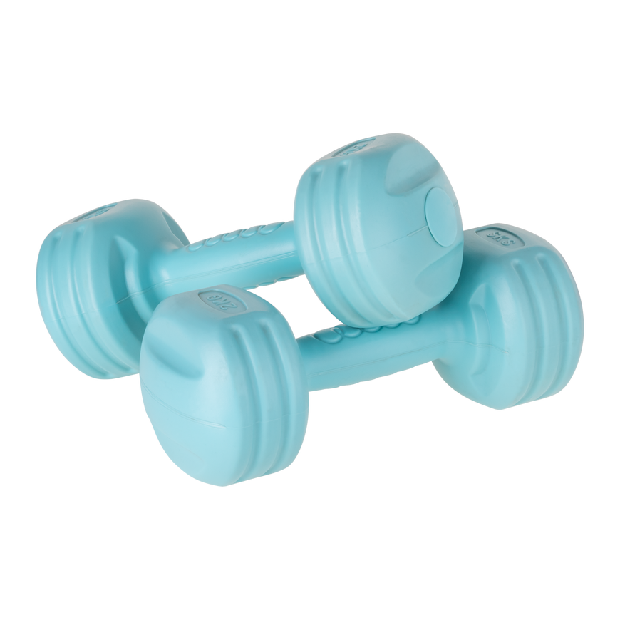 Bituminių hantelių rinkinys 20kg (2x1kg + 2x2kg + 2x3kg + 2x4kg), REBEL ACTIVE – 3