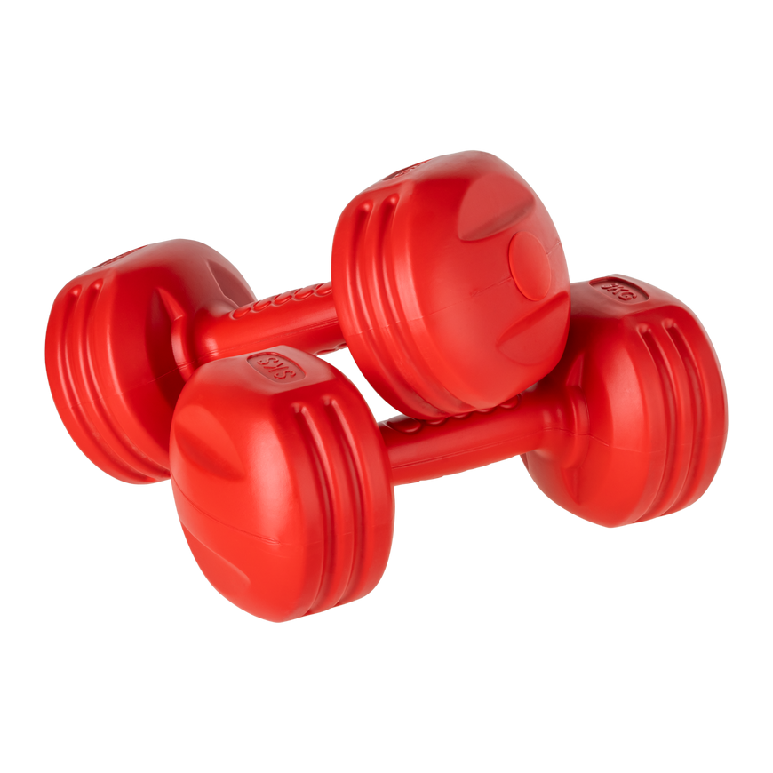 Set of bituminous dumbbells 20kg (2x1kg + 2x2kg + 2x3kg + 2x4kg), REBEL ACTIVE – 4