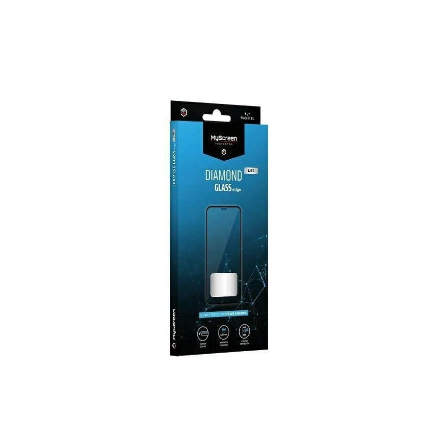 MS Diamond Glass Edge Lite FG Realme 9i czarny|black Full Glue – 2