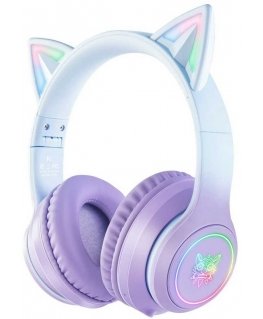 Onikuma Gaming Headset B90 RGB kocie uszy Purple